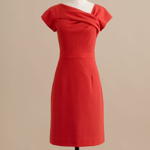 J. Crew Dresses & Skirts - EUC J. Crew Origami Sheath Dress In Wool Crepe